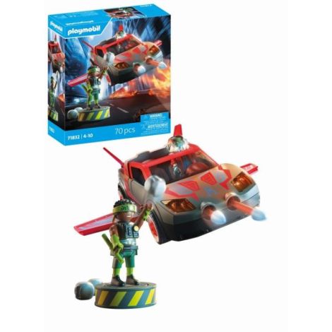 Playmobil - Jucarie de rol Lupta eroului cu vehicul - imagine 7